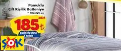 PAMUKLU ÇİFT KİŞİLİK BATTANİYE PAMUKLU ÇİFT KİŞİLİK BATTANİYE